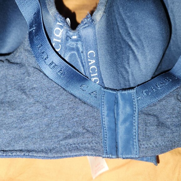 Cacique Denim Blue and Lace Underwire Bra 44C - Picture 6 of 6